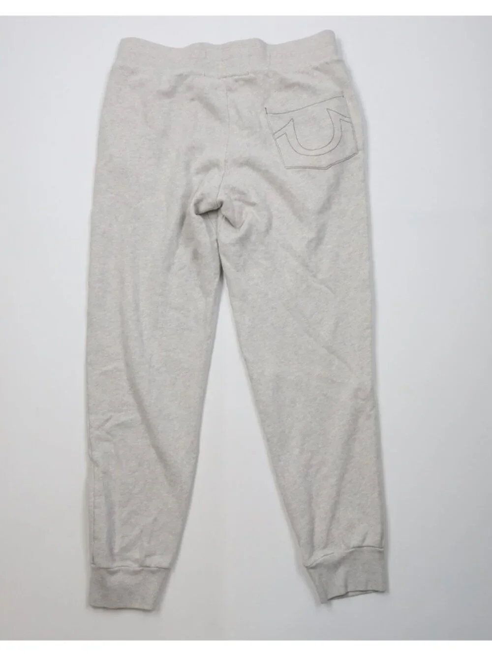 True Religion Mens Medium Classic Logo French Terry Cuffed Sweatpants Joggers